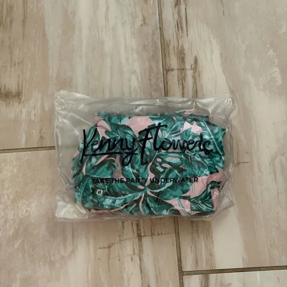 Kenny Flowers the fronds with benefits Leaf Men's Swim Trunks